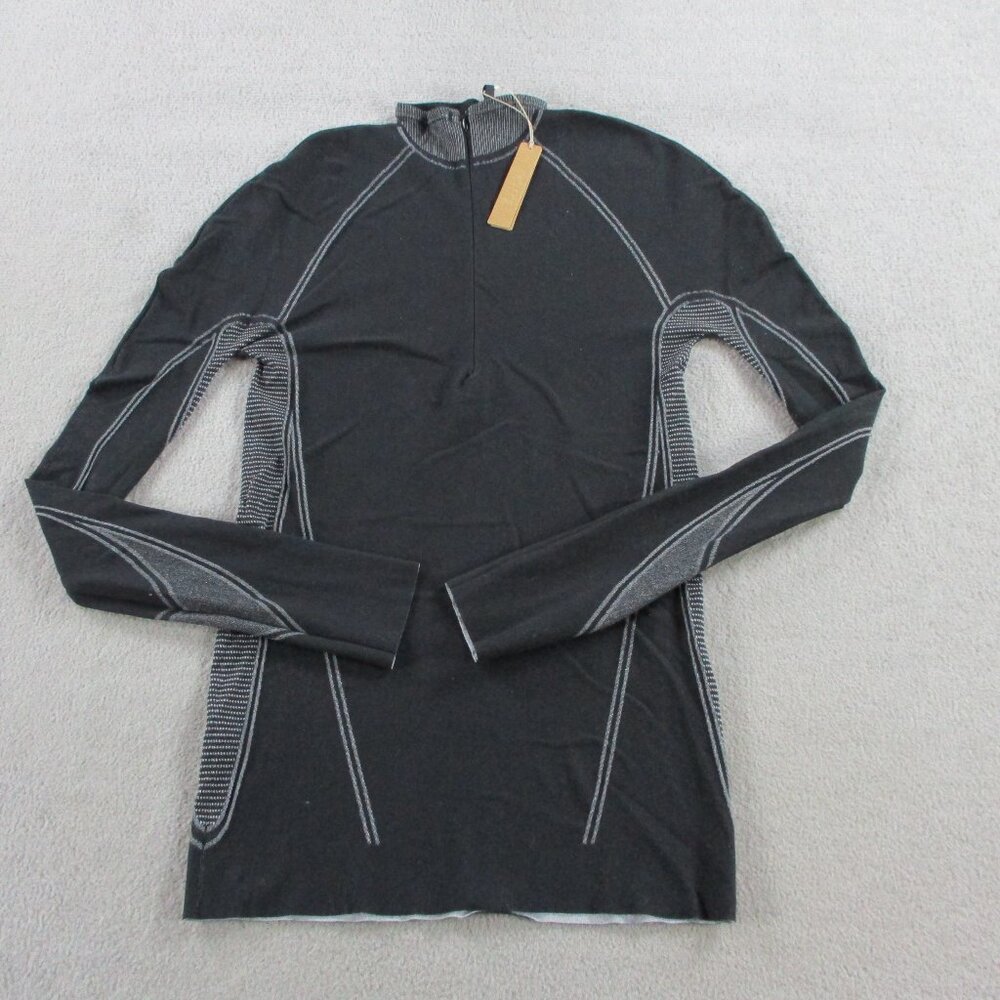 SKIMS First Layers Turtleneck Top Womens 2X-4X Onyx Black Gray Long Sleeve NWT - Picture 3 of 9